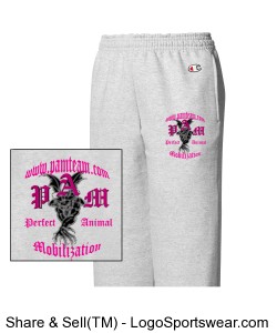 Champion Youth Powerblend Open-Bottom Fleece Pant Design Zoom